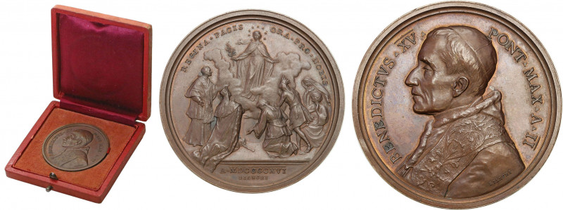 Vatican
Vatican. Annual Medal Benedict XV ANNO II (1915), bronze 

Oryginalne...