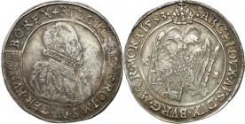 Ungarn
Hungary. Rudolf II (1576-1608). Thaler 1593 KB, Kremnica 

Aw.: Popiersie w prawo, legenda otokowaRw.: DwugE�owy orzeE� heraldyczny pod koro...