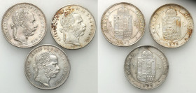 Ungarn
Hungary, Franciszek Jzef I. 1 forint 1879, 1881, Kremnica, set of 3 coins 

Zestaw zawiera 3 monety.E�adne egzemplarze. HuszC!r 2138

Deta...