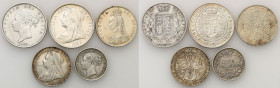 Great Britain
England. Victoria (1837-1901). Halfcrown - Shilling 1877-1899, set of 4 coins 

Monety w rC3E