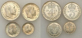Great Britain
Edward VII (1901 1910), 1 - 4 pence Maundy Set 1904 - BEAUTIFUL 

PiD�kny set 4 monet. Seaby 3985

Details: Ag 
Condition: 1/1- (U...