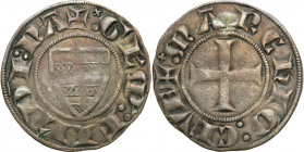 Italy
Italy, Ceva. Guglielmo (1326-1351). 1/2 grosso 

Aw.: Herb i napis wokC3E�: GLM FIL DI NA Rw.: KrzyE < i napis wokC3E�: R&nbsp;CEVE MARK Bard...