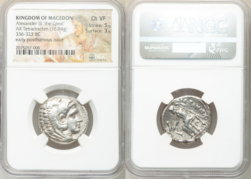 MACEDONIAN KINGDOM. Alexander III the Great (336-323 BC). AR tetradrachm (25mm, ...
