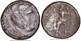 MACEDONIAN KINGDOM. Alexander III the Great (336-323 BC). AR tetradrachm (26mm, 17.36 gm, 7h). NGC Choice VF 5/5 - 2/5. Late lifetime or early posthum...