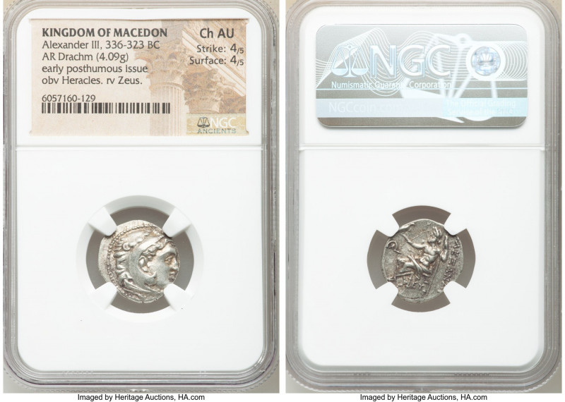 MACEDONIAN KINGDOM. Alexander III the Great (336-323 BC). AR drachm (18mm, 4.09 ...