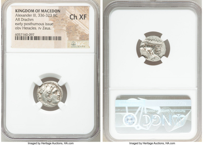MACEDONIAN KINGDOM. Alexander III the Great (336-323 BC). AR drachm (16mm, 3h). ...