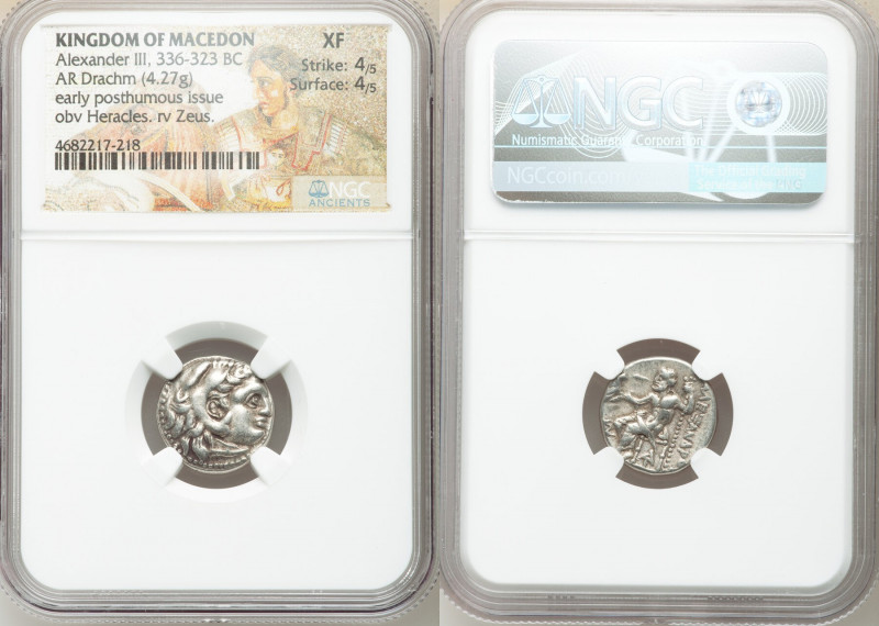 MACEDONIAN KINGDOM. Alexander III the Great (336-323 BC). AR drachm (16mm, 4.27 ...