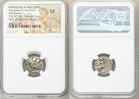 MACEDONIAN KINGDOM. Alexander III the Great (336-323 BC). AR drachm (18mm, 12h). NGC VF. Posthumous issue of 'Colophon', ca. 310-301 BC. Head of Herac...
