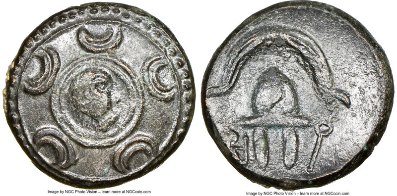 MACEDONIAN KINGDOM. Alexander III the Great (336-323 BC). AE half-unit (16mm, 7h...