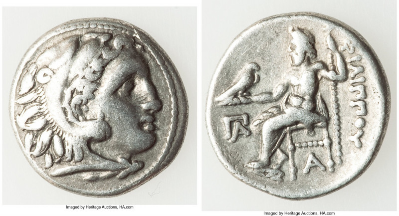 MACEDONIAN KINGDOM. Philip III Arrhidaeus (323-317 BC). AR drachm (18mm, 4.30 gm...