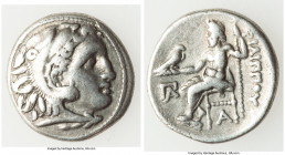 MACEDONIAN KINGDOM. Philip III Arrhidaeus (323-317 BC). AR drachm (18mm, 4.30 gm, 12h). VF. Lifetime issue of Colophon, ca. 323-319 BC. Head of Heracl...