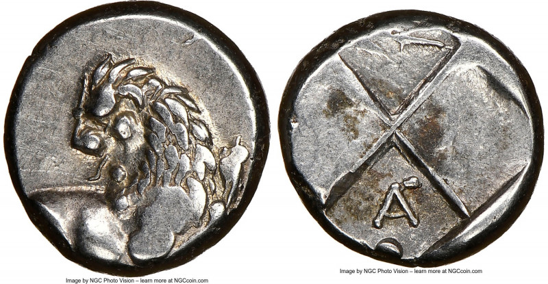THRACE. Chersonesus. Ca. 4th century BC. AR hemidrachm (12mm). NGC Choice VF. Pe...