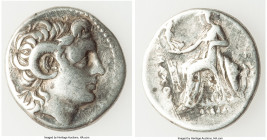 THRACIAN KINGDOM. Lysimachus (305-281 BC). AR drachm (18mm, 4.15 gm, 12h). VF, brushed, tooled. Ephesus, ca. 294-287 BC. Diademed head of deified Alex...