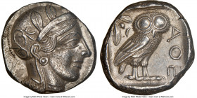 ATTICA. Athens. Ca. 440-404 BC. AR tetradrachm (24mm, 16.93 gm, 1h). NGC Choice AU 5/5 - 3/5, light-weight specimen. Mid-mass coinage issue. Head of A...