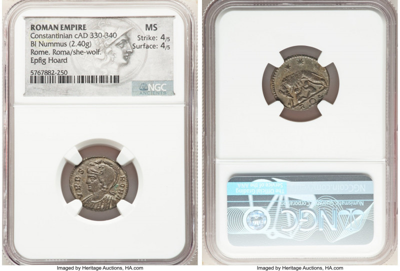 Constantinople Commemorative (ca. AD 330-340). AE3 or BI nummus (18mm, 2.40 gm, ...