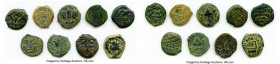 ANCIENT LOTS. Judaea. AD 1st century. Lot of nine (9) AE prutahs. Fine. Includes: Various issuers, dates and themes. Nine (9) coins in lot. SOLD AS IS...