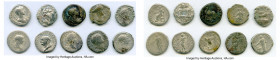 ANCIENT LOTS. Roman Imperial. Lot of ten (10) AR denarii. VG-Fine. Includes: Ten Roman Imperial denarii, various emperors with different types. Total ...