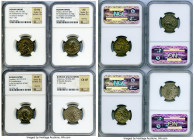 ANCIENT LOTS. Roman Imperial. Lot of four (4) BI antoniniani. NGC Choice XF-Choice AU, Silvering. Includes: Four BI antoniniani of various emperors an...