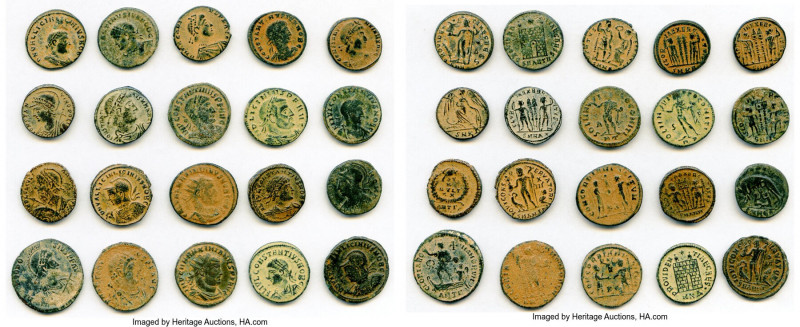 ANCIENT LOTS. Roman Imperial. AD 3rd-4th centuries. Lot of twenty (20) AE issues...