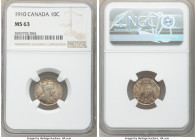 Edward VII 10 Cents 1910 MS63 NGC, Ottawa mint, KM10. Lovely rose and seafoam toning. 

HID09801242017

© 2020 Heritage Auctions | All Rights Rese...