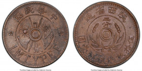 Shensi. Republic 2 Cents ND (1928) AU58 PCGS, KM-Y436.3. Brown and charcoal surfaces. 

HID09801242017

© 2020 Heritage Auctions | All Rights Rese...