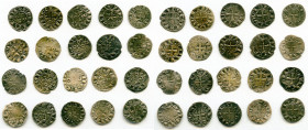20-Piece Lot of Uncertified Assorted Deniers ND (12th-13th Century) VF, Includes (19) Le Marche and (1) Deols. Average size 18.3mm. Average weight 0.8...