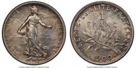 Republic Franc 1900 AU58 PCGS, Paris mint, KM844.1, Fr-217, Gad-467.

HID09801242017

© 2020 Heritage Auctions | All Rights Reserved