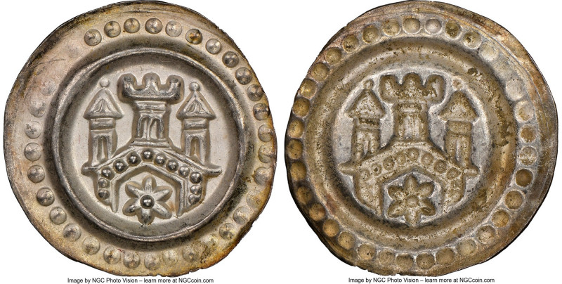 Ravensburg. Rudolf I Bracteate ND (1273-1291) MS65 NGC, Bonhoff-1846, CC-215, Ca...