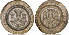 Ravensburg. Rudolf I Bracteate ND (1273-1291) MS65 NGC, Bonhoff-1846, CC-215, Cahn-208, Berger-2551. 0.50gm. City gate with three towers, star in gate...