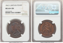 Victoria Penny 1862 MS64+ Brown NGC, KM749.2, S-3954, Without signature on obverse.

HID09801242017

© 2020 Heritage Auctions | All Rights Reserve...