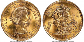 Elizabeth II gold Sovereign 1963 MS64 NGC, KM908. AGW 0.2354 oz. 

HID09801242017

© 2020 Heritage Auctions | All Rights Reserved