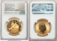 Elizabeth II gold Proof "Mayflower 400th Anniversary" 100 Pounds (1 oz) 2020 PR69 Ultra Cameo NGC, KM-Unl. Mintage: 500. First day of issue Mayflower ...