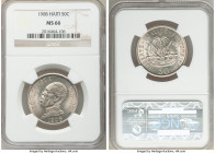 Republic 50 Centimes 1908 MS66 NGC, KM56.

HID09801242017

© 2020 Heritage Auctions | All Rights Reserved