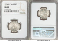 Kalakaua I 25 Cents (1/4 Dollar) 1883 MS64 NGC, San Francisco mint, KM5.

HID09801242017

© 2020 Heritage Auctions | All Rights Reserved