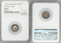 Cochin 10-Piece Lot of Certified gold Fanams ND (1795-1850) MS62 NGC, KM10. Sold as is, no returns. 

HID09801242017

© 2020 Heritage Auctions | A...