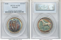 Free State 3-Piece Lot of Certified Assorted 1/2 Crowns PCGS, 1) 1/2 Crown 1928 - AU55 2) 1/2 Crown 1930 - AU55 3) 1/2 Crown 1931 - XF45 KM8. Sold as ...