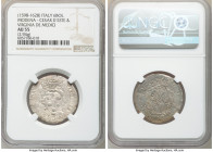 Modena. Cesar d'Este & Virginia de Medici 6 Bolognini ND (1598-1628) AU55 NGC, 27mm. 2.94gm. 

HID09801242017

© 2020 Heritage Auctions | All Righ...