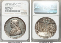 Papal States. Pius IX 5-Piece Lot of Certified silver Medals, 1) "Dogma Immaculate Conception" Medal 1854-Dated - UNC Details (Obverse Cleaned NGC, Ri...