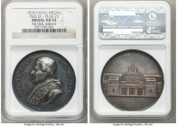 Papal States. Pius IX 4-Piece Lot of Certified silver Medal NGC, 1) Medal Year 25 1870-Dated - AU53, Mont-57 2) "Sistine Chapel Renovation" Medal 1872...