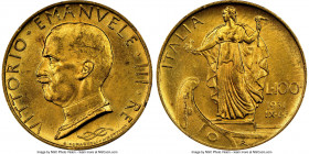 Vittorio Emanuele III gold 100 Lire 1931-R MS62 NGC, Rome mint, KM72. AGW 0.2546 oz. 

HID09801242017

© 2020 Heritage Auctions | All Rights Reser...