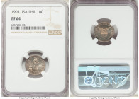 USA Administration Proof 10 Centavos 1903 PR64 NGC, Philadelphia mint, KM165. Mintage: 2,558. First year of type. Champagne-gray toning. 

HID098012...