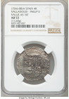 Philip II 4 Reales ND (1566-1588)-A AU53 NGC, Valladolid mint, Cal-436. 11.60gm. Value as "IIII". 

HID09801242017

© 2020 Heritage Auctions | All...