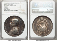 Pius XII silver "Election of the Pope" Medal Anno I (1939) MS61 NGC, Bartolotti-939. 44mm. 39.58gm. PIVS XII PONTIFEX MAXIMVS AN I / CHRISTIANO POPVLO...