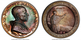 Pius XII silver Specimen Medal ANNO X (1948) SP64 PCGS, Rinaldi-142. 44mm. By Aurelio Mistruzzi. PIVS XII PONTIFEX MAXIMVS ANNO X His bust right / MAG...