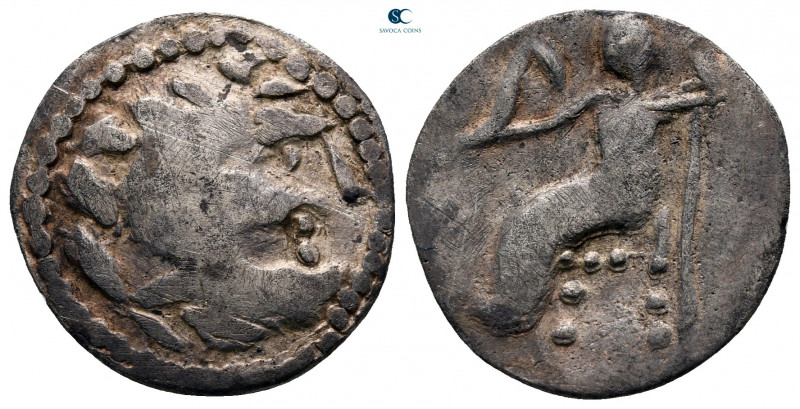 Lower Danube. Uncertain tribe circa 200-0 BC. Imitating Alexander III of Macedon...