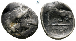 Lucania. Thourioi circa 443-400 BC. Triobol AR