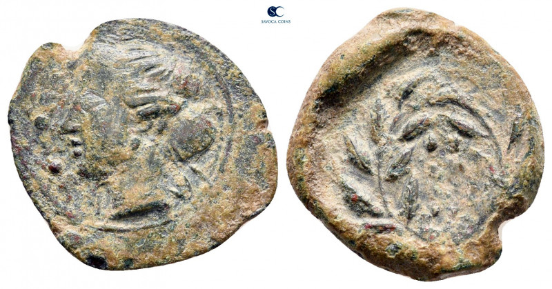 Sicily. Himera circa 420-409 BC. 
Hemilitron Æ

18 mm, 3,11 g



nearly v...