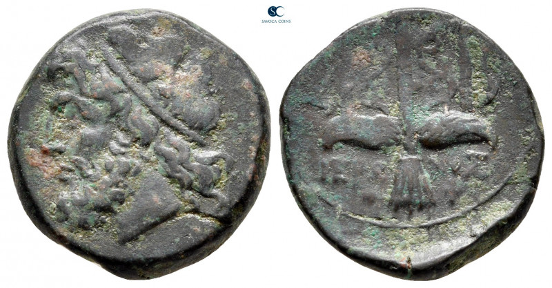 Sicily. Syracuse. Hieron II 275-215 BC. 
Bronze Æ

20 mm, 6,11 g



nearl...