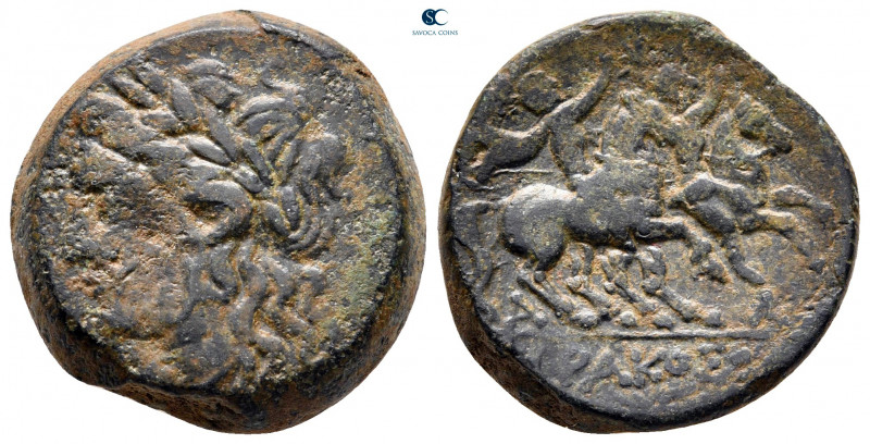 Sicily. Syracuse circa 214-212 BC. 
Bronze Æ

22 mm, 11,95 g



nearly ve...
