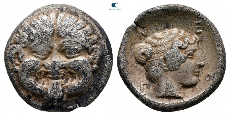 Macedon. Neapolis circa 375-350 BC. 
Hemidrachm AR

14 mm, 1,80 g



near...